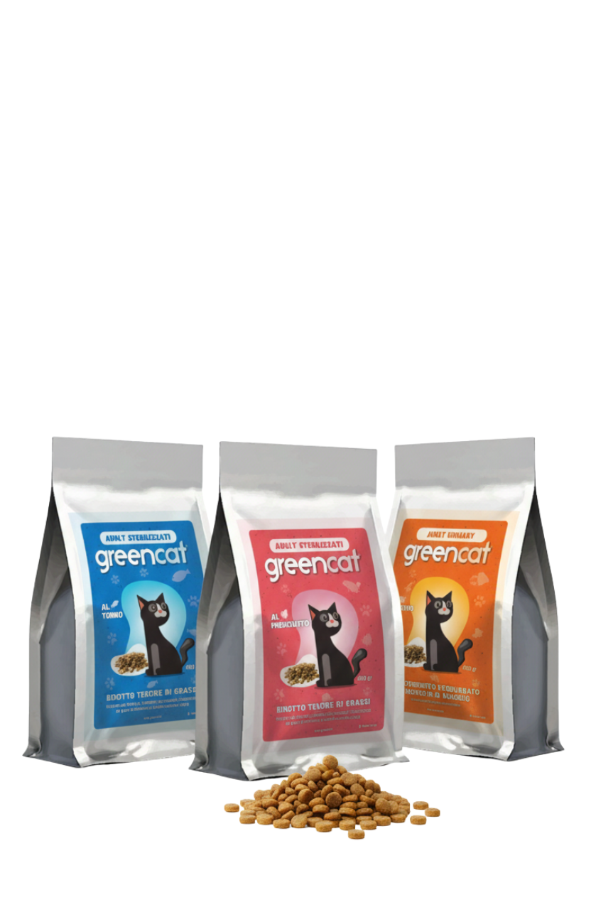 Croccantini per gatti naturali ricchi di proteine